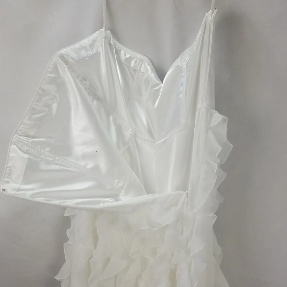 White House Black Market Tiered Waterfall Gown NWT - Picture 6 of 13